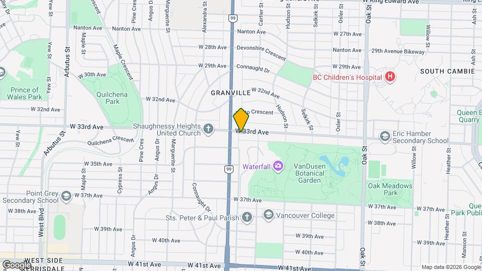 1476 W 33rd Ave Map and Location Details