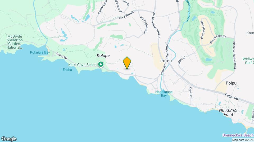 5061 Lawai Rd Map and Location Details