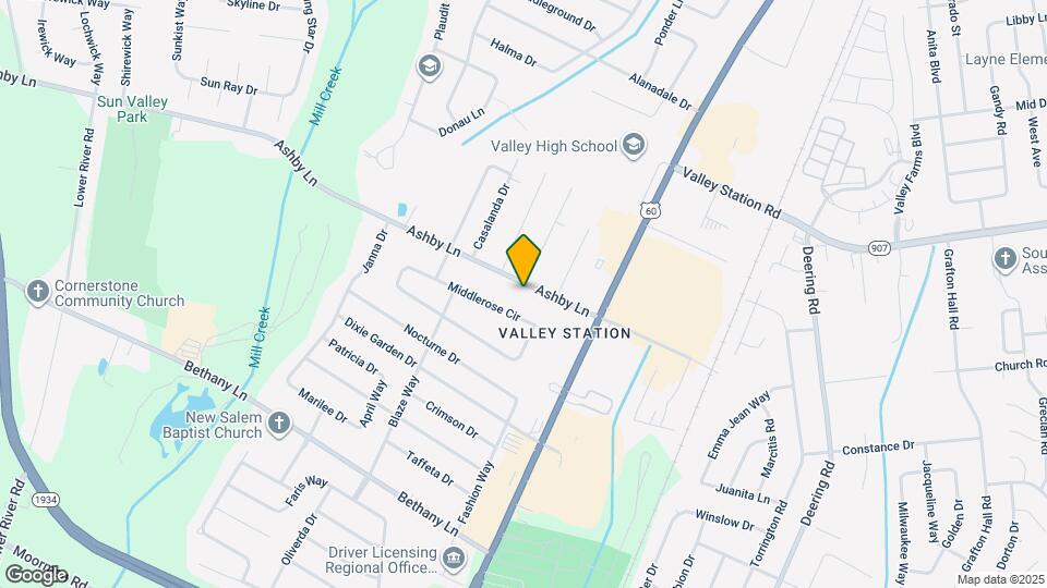 5908 Ashby Ln Map and Location Details