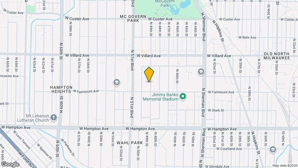 5033 N 49th St Map and Location Details