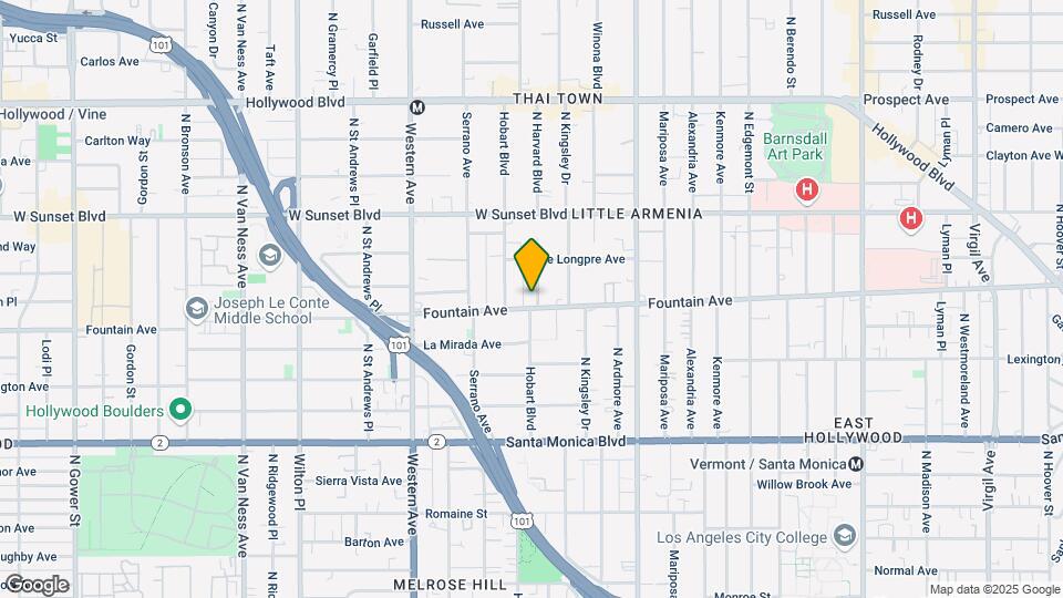 1311 N Harvard Blvd, Unit 1309 Map and Location Details