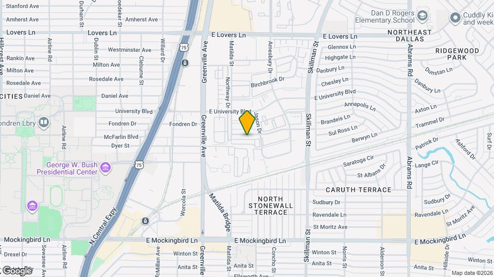 5808 Sandhurst Ln, Unit 5808 Sandhurst Unit D Map and Location Details