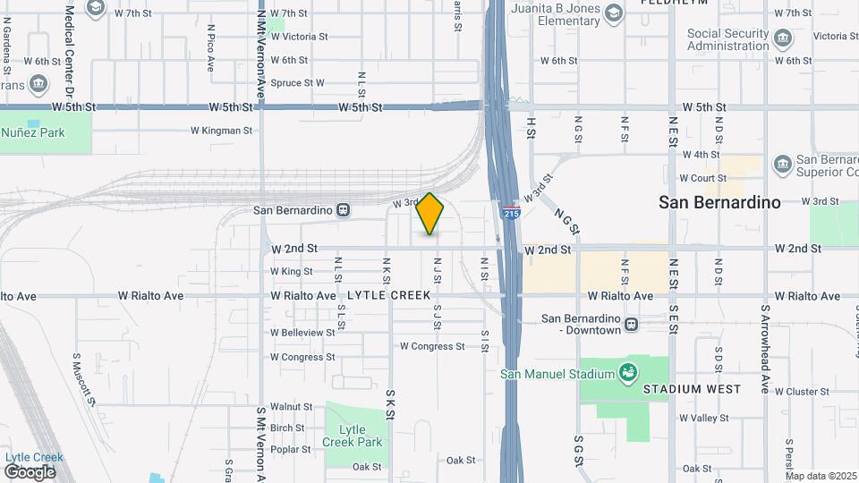 210 N J St Map and Location Details