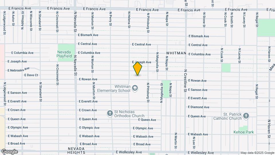 1629 E Rowan Ave Map and Location Details
