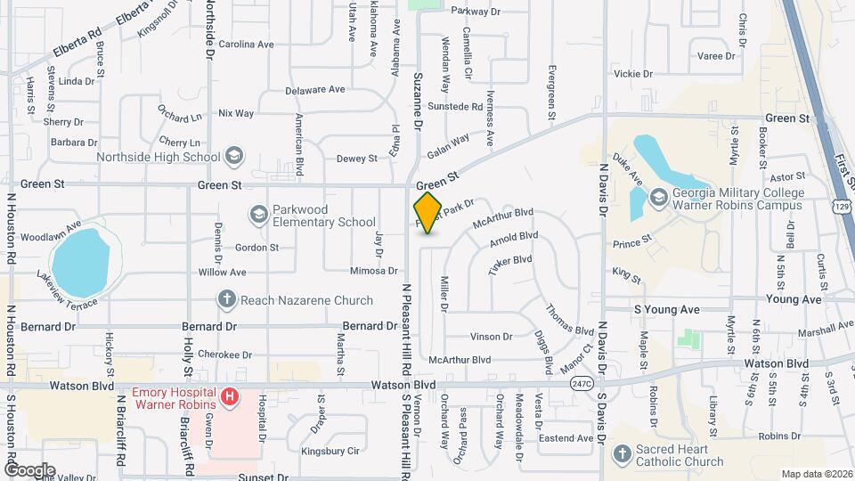 613 McArthur Blvd Map and Location Details