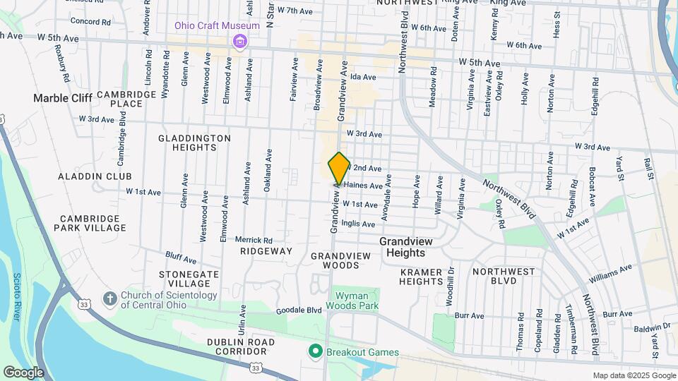 1206 Grandview Ave, Unit 1206 Map and Location Details