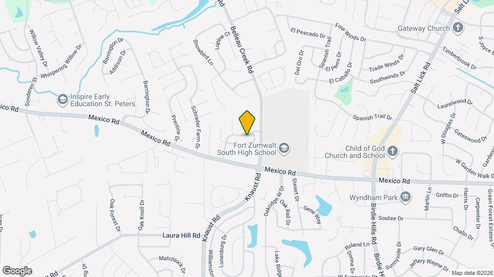 1722 Belleau Wood Dr Map and Location Details