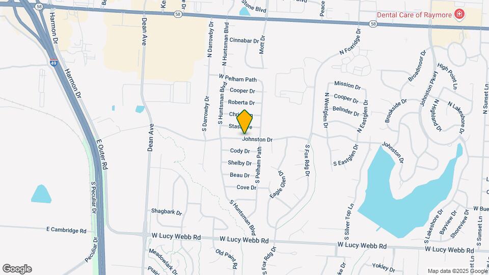 1608 Johnston Dr Map and Location Details