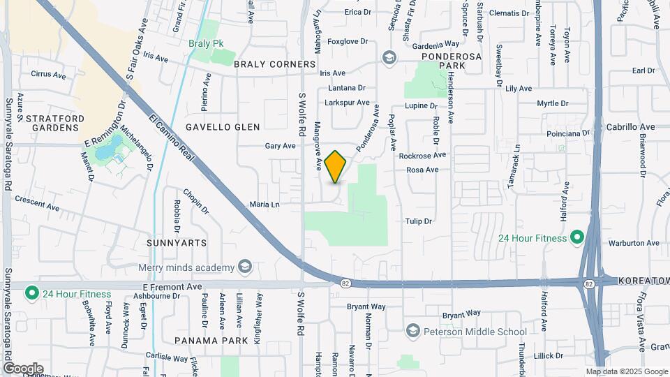 983 Ponderosa Ave Map and Location Details