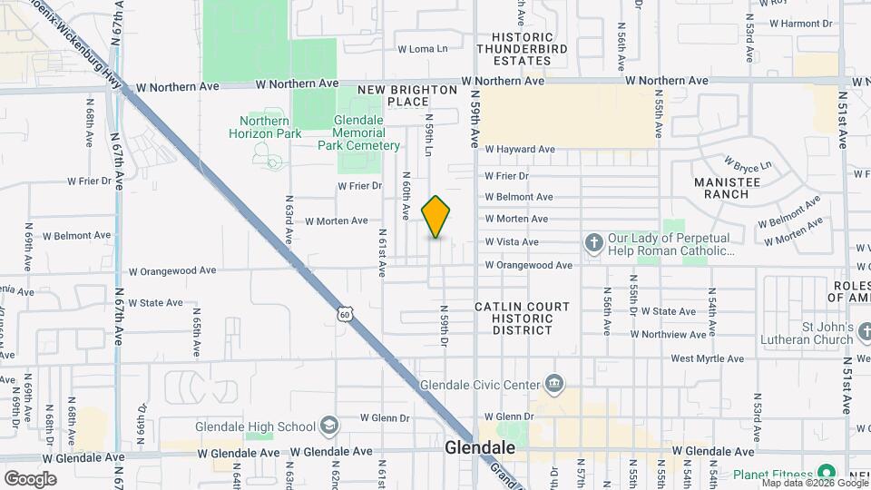 7519 N 59th Ln Map and Location Details