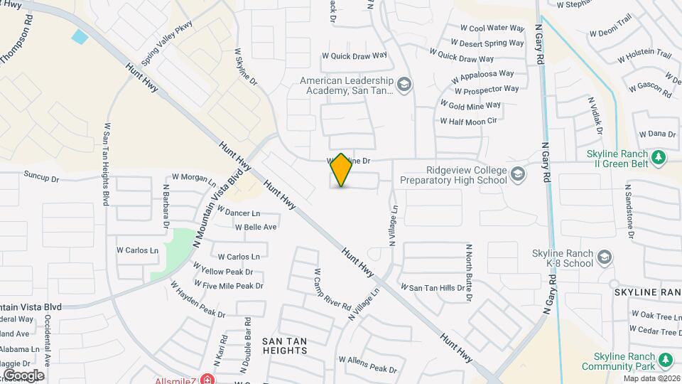 2619 W Bartlett Way Map and Location Details