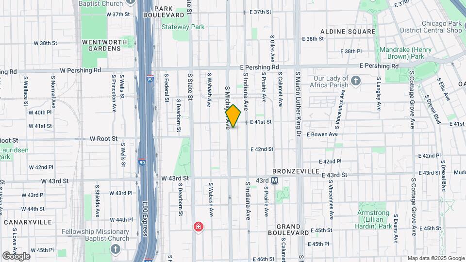 4117 S Michigan Ave Map and Location Details