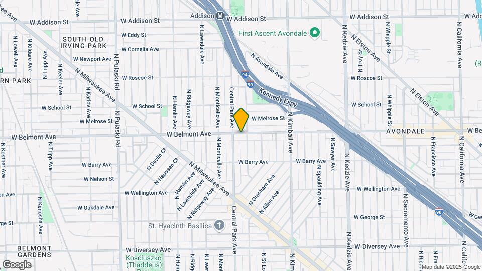 3545 W Belmont Ave Map and Location Details