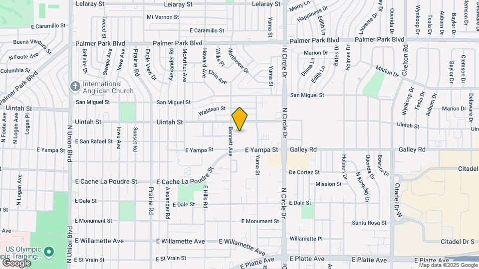 2621 E Uintah St Map and Location Details