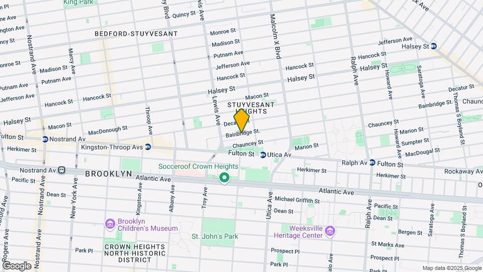 118 Bainbridge St Map and Location Details