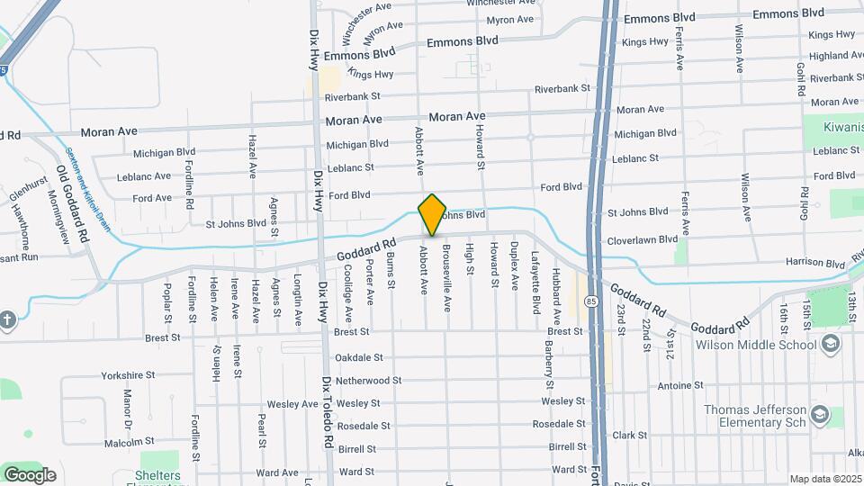 1689 Goddard Rd Map and Location Details