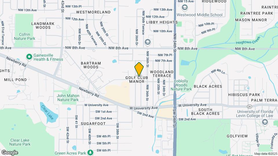 518 NW 36th Terrace Map and Location Details