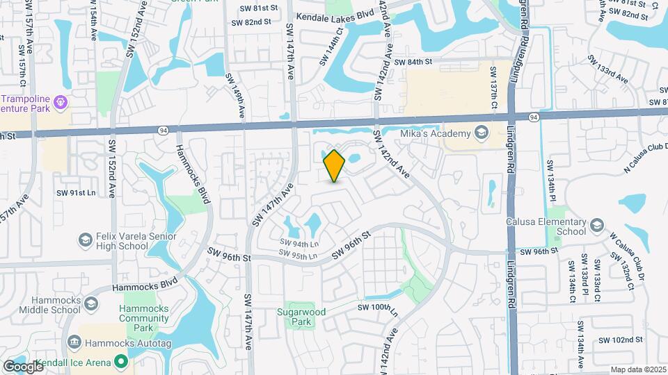 14421 SW 92nd Ter Map and Location Details