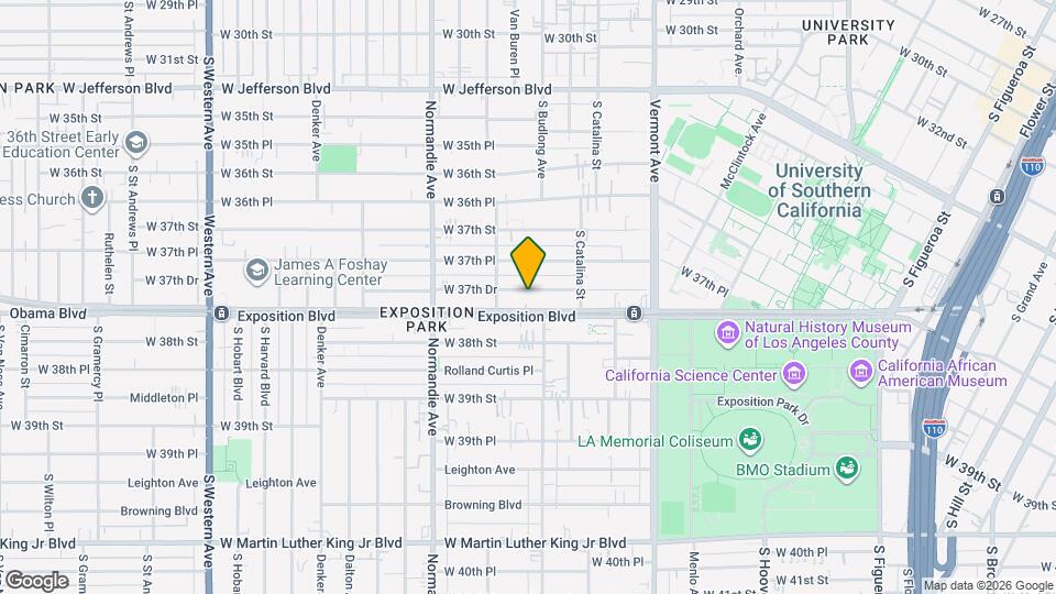 1268 W 37th Dr Map and Location Details