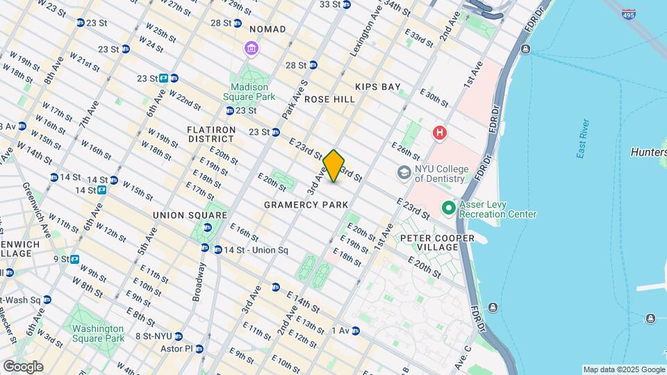 210-220 E 22nd St Mapa y Detalles de la Ubicación