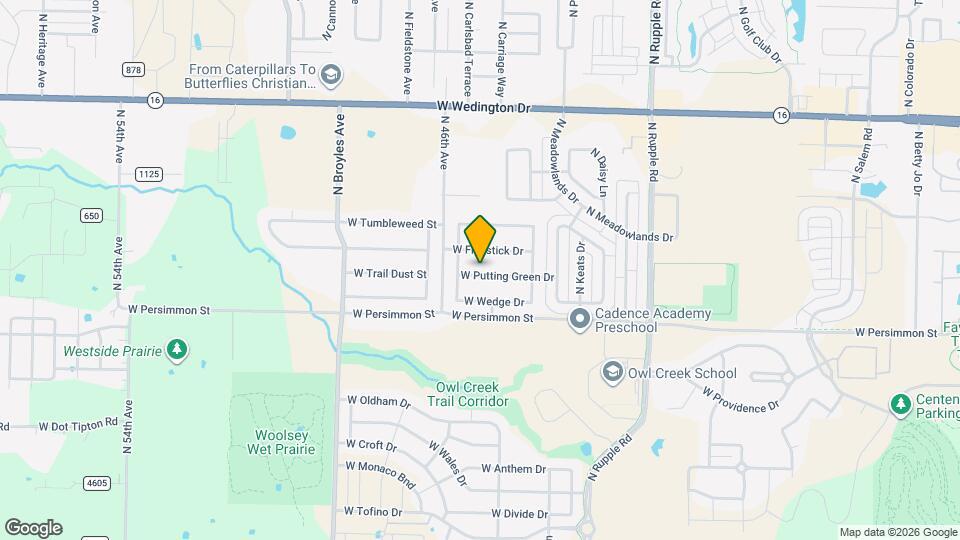 4504 W Putting Green Dr Map and Location Details