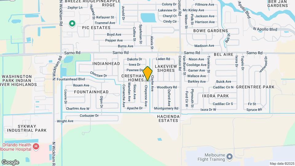 677 Cheyenne Ave Map and Location Details