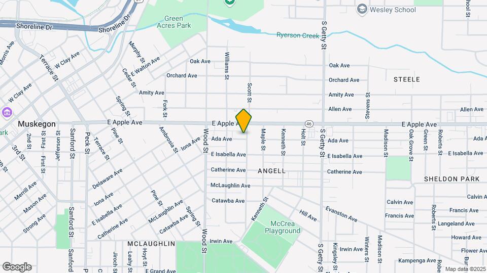 1043 Chestnut St Map and Location Details