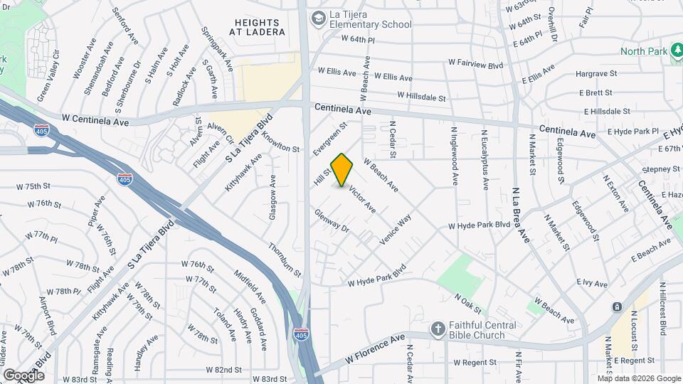 888 Victor Ave Mapa y Detalles de la Ubicación