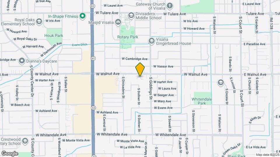 1423 W Walnut Ave Map and Location Details