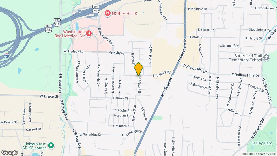 2937 N Fiesta Dr Map and Location Details