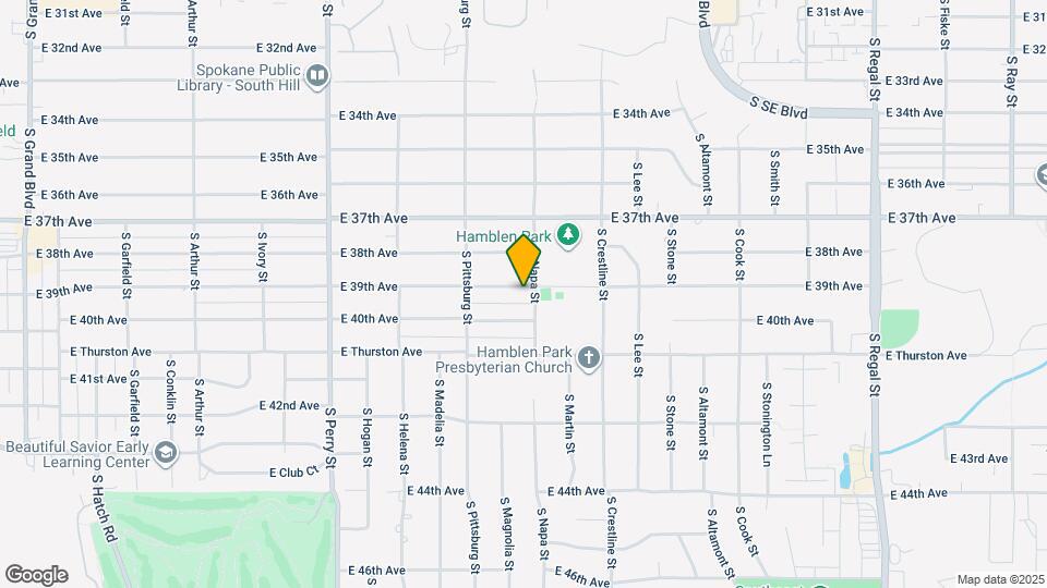 1922 E 39th Ave Map and Location Details