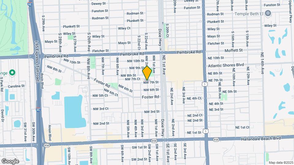 207 NW 7th St Map and Location Details