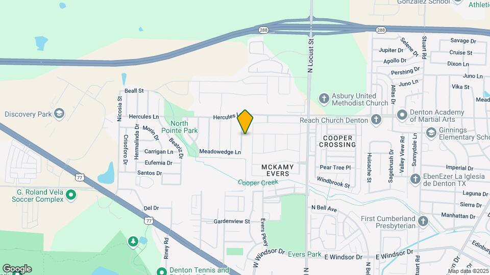 3600 Meadowtrail Ln Map and Location Details