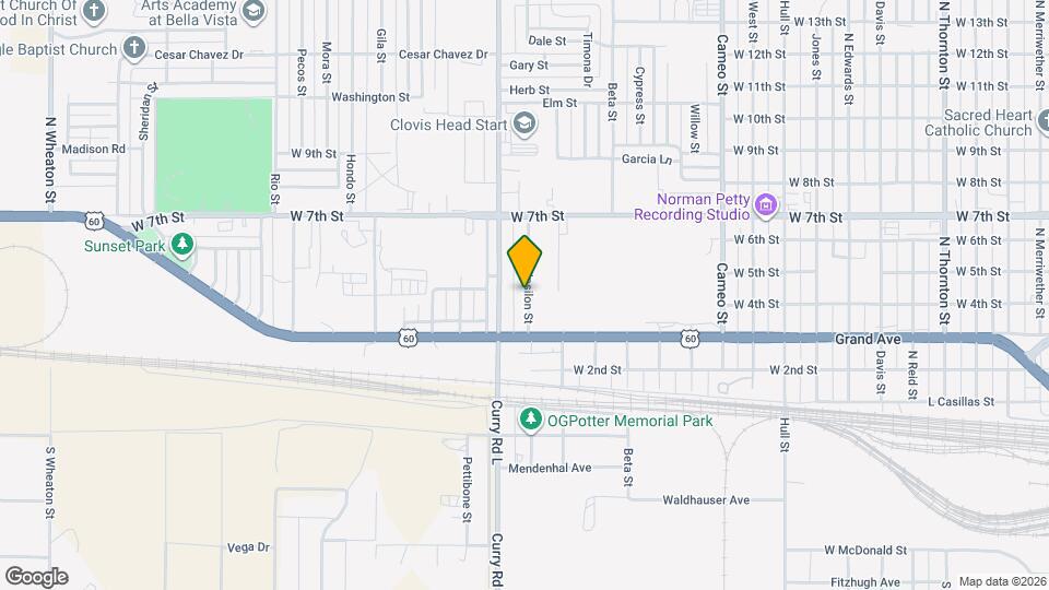 404 N Upsilon St Map and Location Details