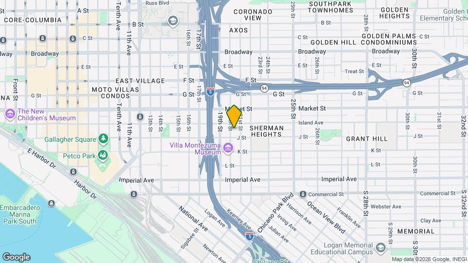 427 20th St Map and Location Details