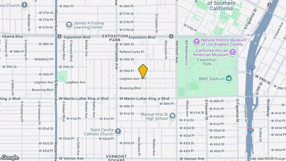 3955 1/2 S Budlong Ave Map and Location Details