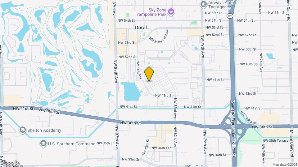 4654 NW 83rd Path Map and Location Details