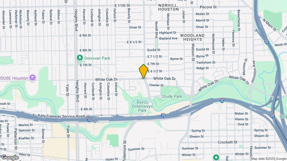 600 Studewood St Map and Location Details