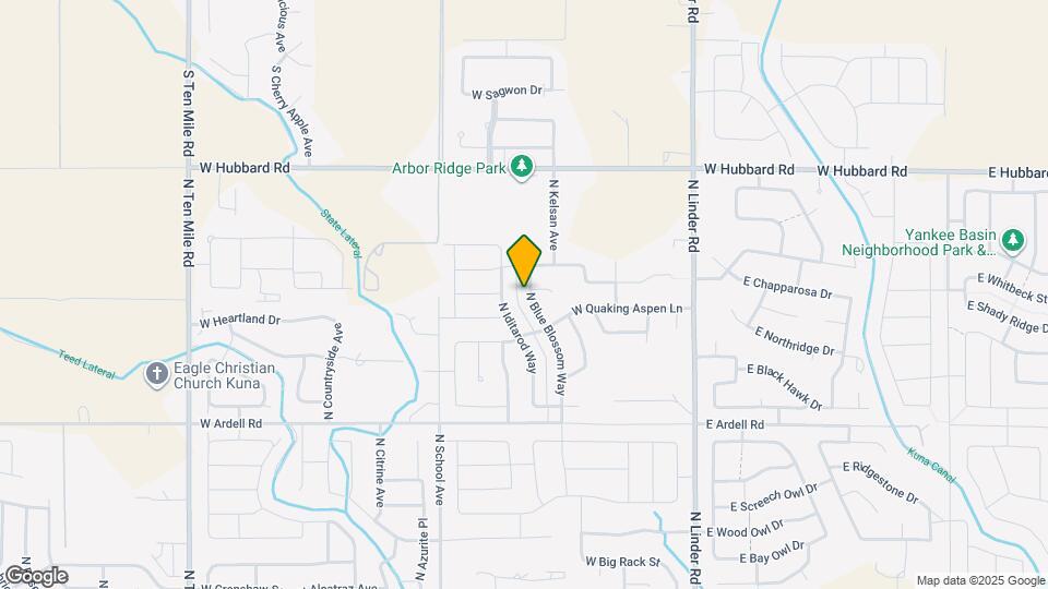 2503 N Blue Blossom Way Map and Location Details