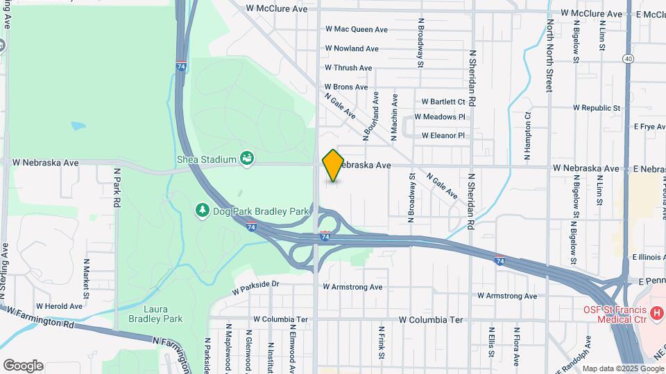 1801 N Underhill St Map and Location Details