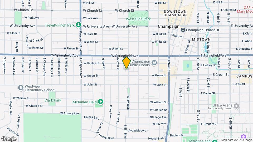 509 S Elm St Mapa y Detalles de la Ubicación