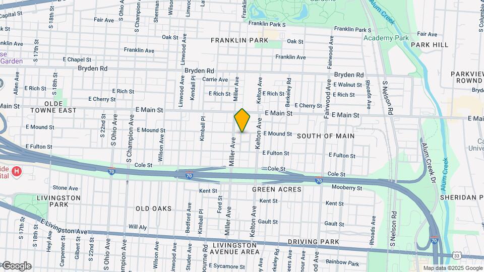 1455 E Mound St Map and Location Details