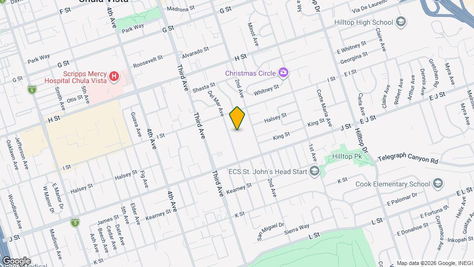 641 Del Mar Ave Map and Location Details