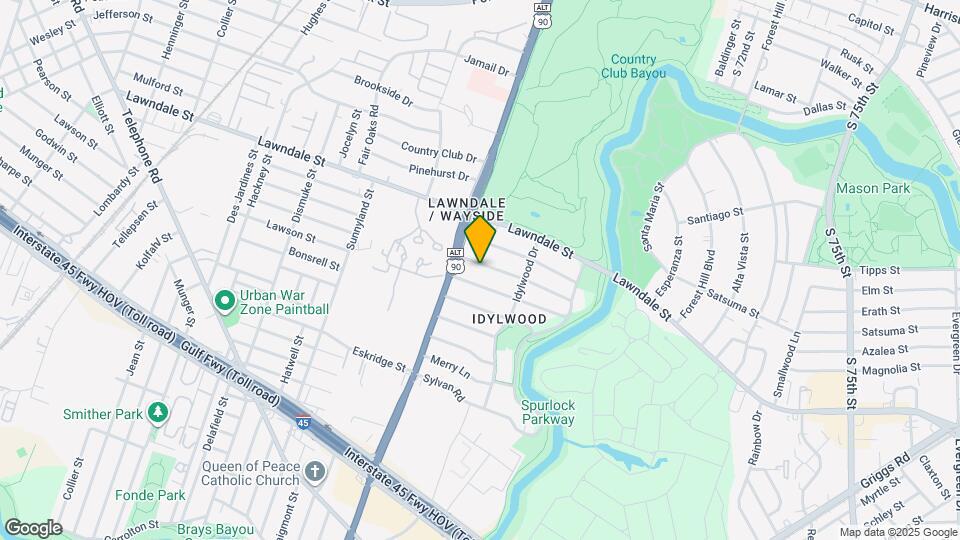 6626 Fairfield St Map and Location Details