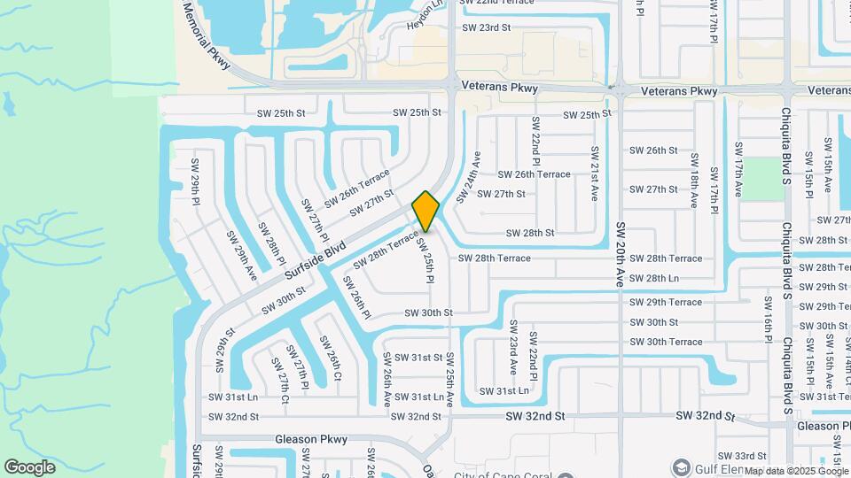 2829 SW 25th Pl Map and Location Details