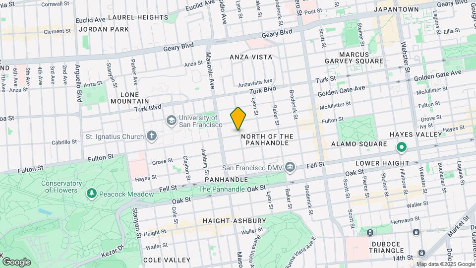 1708 Fulton St Map and Location Details