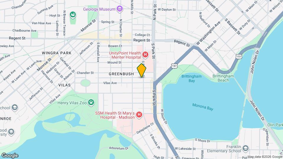 316-318 S Brooks St Map and Location Details