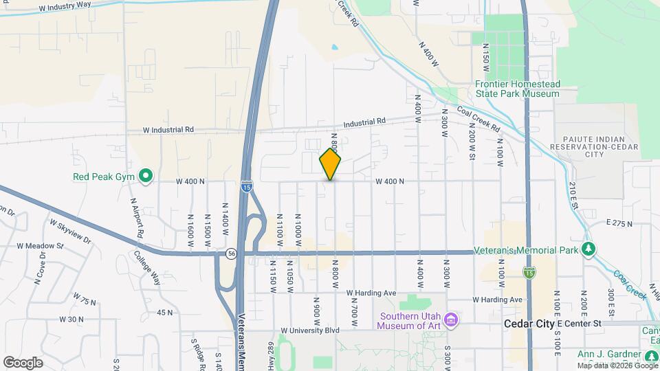 825 W 400 N Map and Location Details