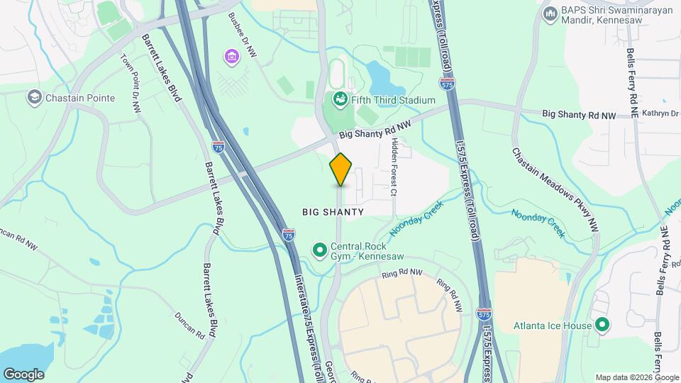 2928 George Busbee Pkwy NW Map and Location Details