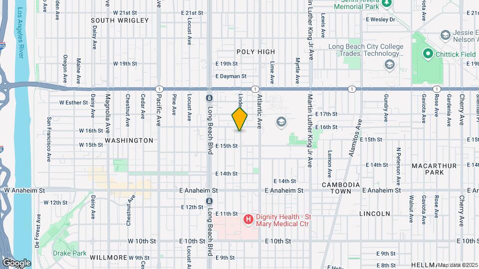 1577 Linden Ave Mapa y Detalles de la Ubicación